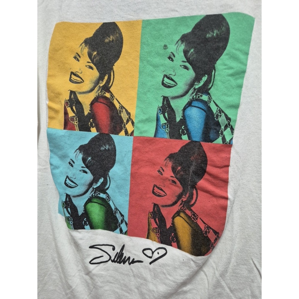 Selena Tour T Shirt Size Large Official Merchandise Short Sleeve White - Picture 2 of 4